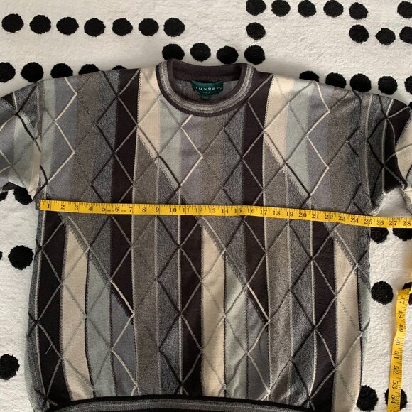 Vintage Tundra Sweater Medium Grunge Grandpa Dad 90s Biggie Crew Neck Pullover - Picture 9 of 12